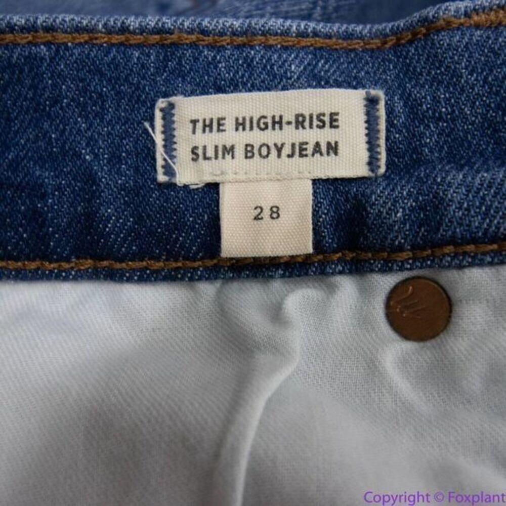 NEW Madewell High-Rise Slim‎ Boyjean in Moorland Wash, 28 - Picture 11 of 16